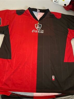 Coca Cola Red & Black Split Team Jersey